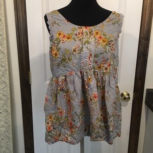 Lauren Conrad floral tank top